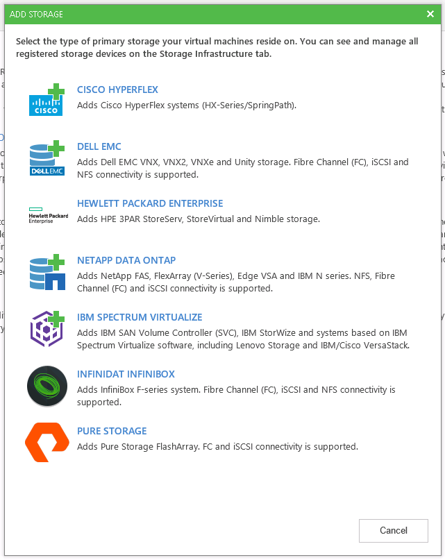 Pure Storage Plug-in for Veeam