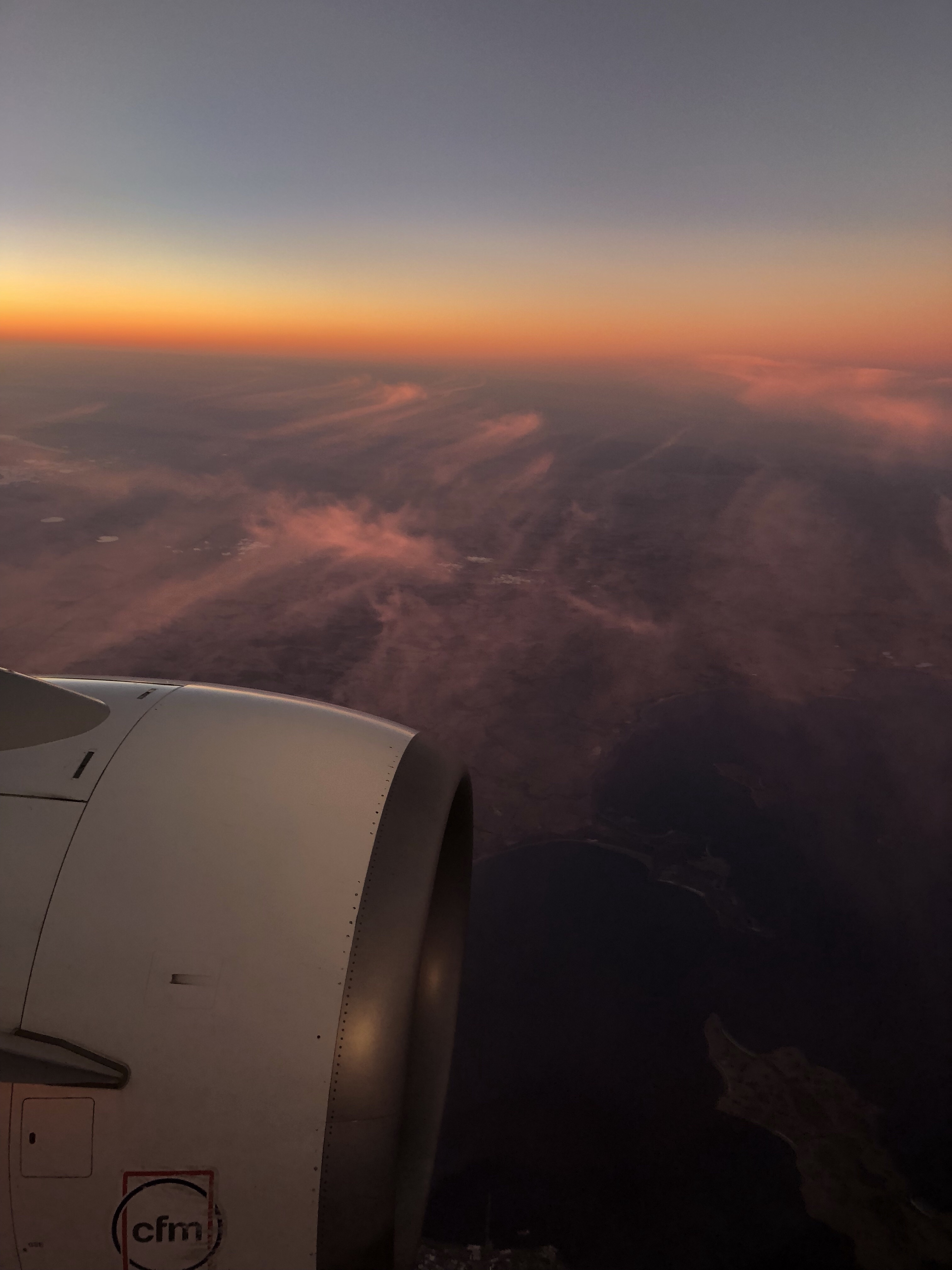 View over the Nullarbor at Sunset